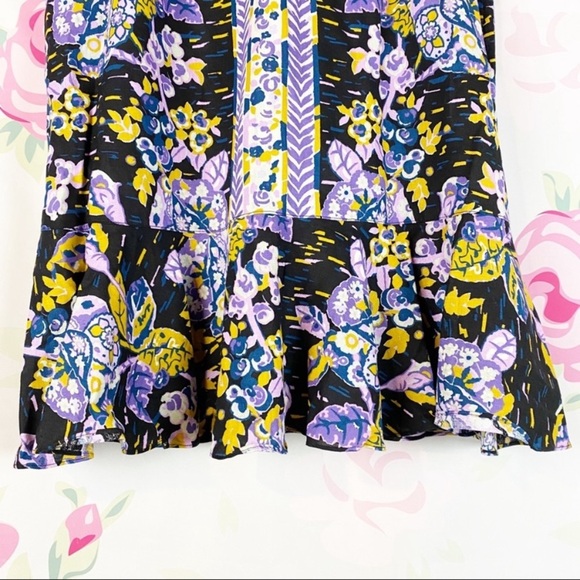 NEW Free People Summer in Tulum Dark Tunic Floral Top XS - Picture 6 of 12